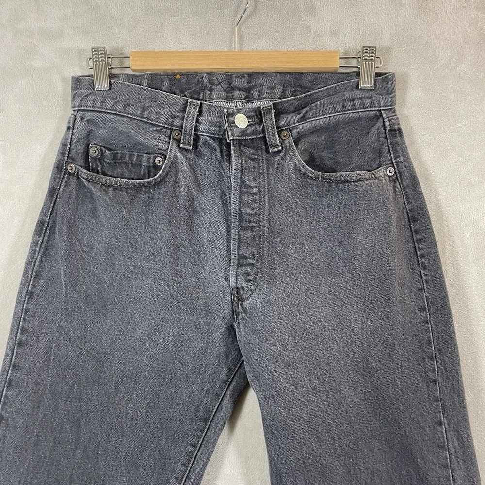 Vtg 80s Levis 501-0658 Black Jeans Mens 31x34 (fit 30x33) Made in USA 1984
